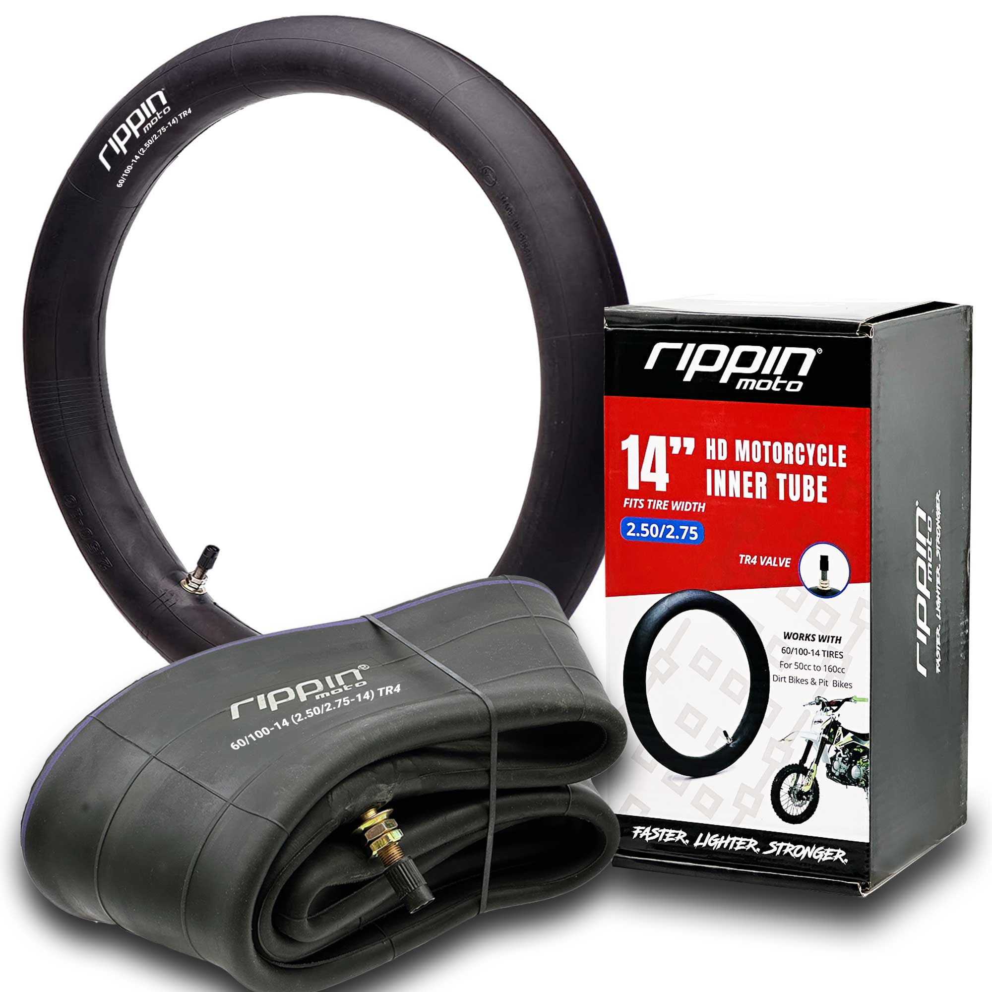 Rippin Moto 60/100-14 (2.50/2.75-14) Heavy Duty 14" Inner Tube 3mm Thick