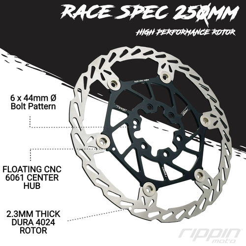 Rippin Moto 250mm Race Spec Oversize Brake Rotor (Front)