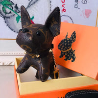 Louis Vuitton Goldtone Baxter Dog Key Holder and Bag Charm - Yoogi's Closet