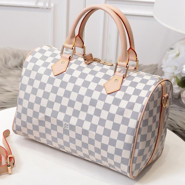 LV Louis Vuitton hot sale ladies printed letters small duffel bag shopping shoulder bag