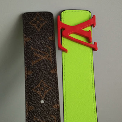 LV Louis Vuitton stitching color letter printing men's and w