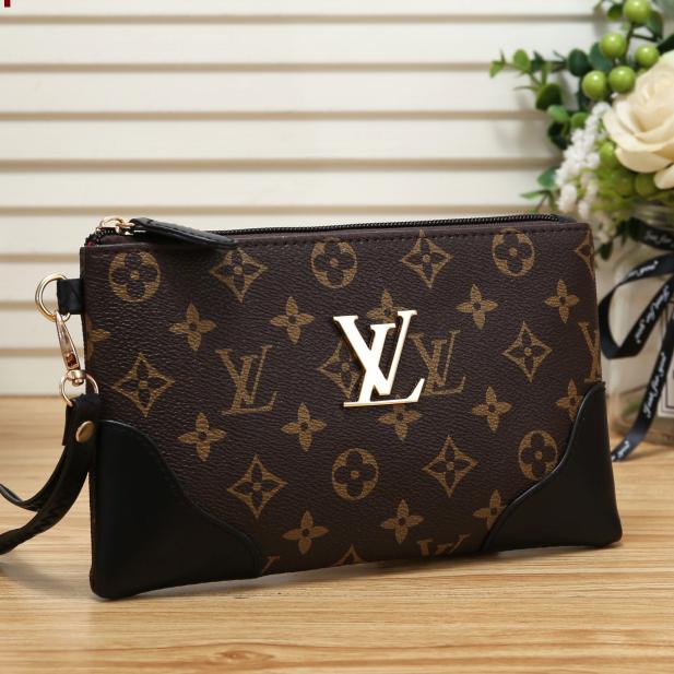 LV Louis Vuitton Fashion Print Letter Cosmetic Bag Clutch Key Case Wallet