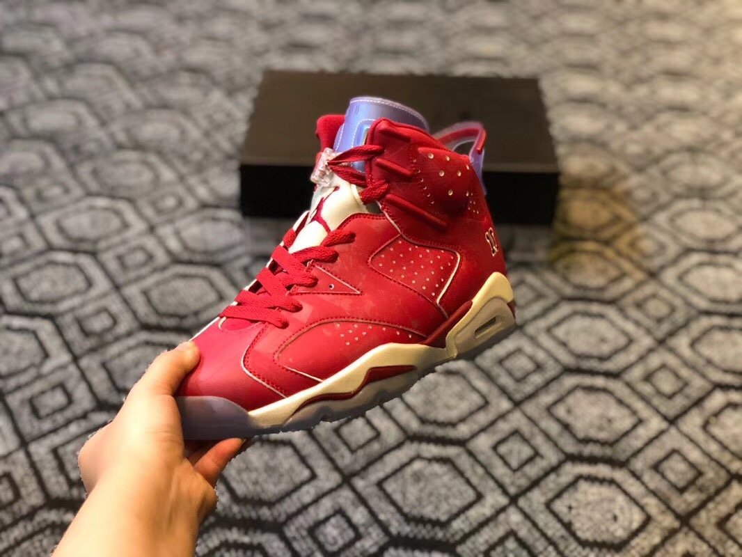 Air Jordan 6 High Quality Classic Men Casual Sport Basketball Shoes Sneakers Red