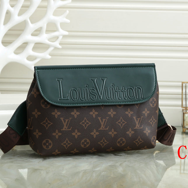 LV Louis Vuitton Colorblock Flip Crossbody Bag Shopping Shoulder Bag Cosmetic Bag