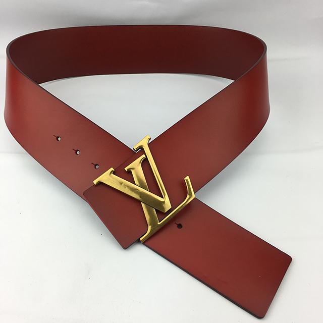 LV Louis Vuitton classic letter printing men's and women's large belt belt