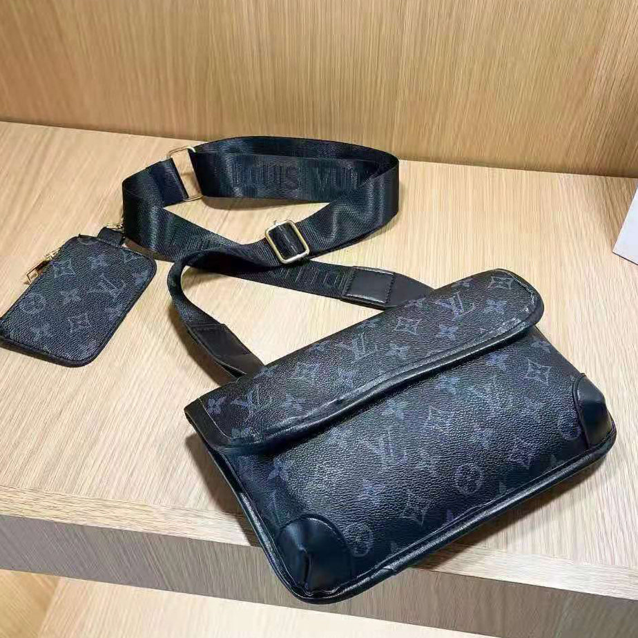 LV Louis Vuitton Letter Print Ladies Shopping Flap Envelope Bag Shoulder Bag Messenger Bag