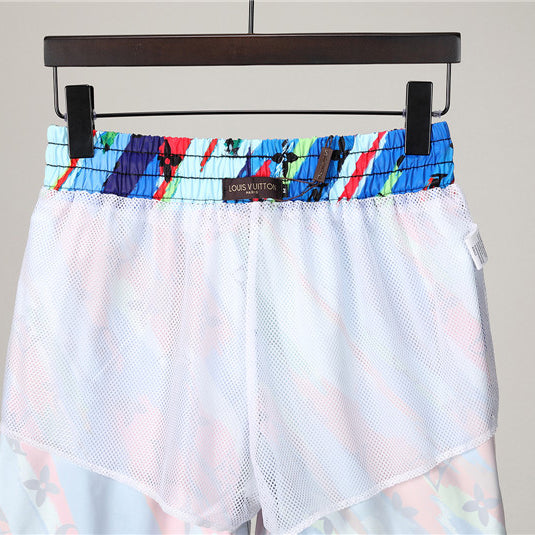 LV Louis Vuitton Men Casual Sport Shorts Colorful