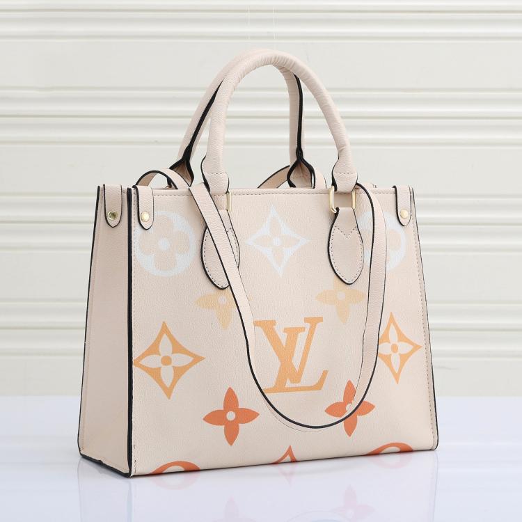 LV Louis Vuitton new printed letter shopping handbag shoulder ba