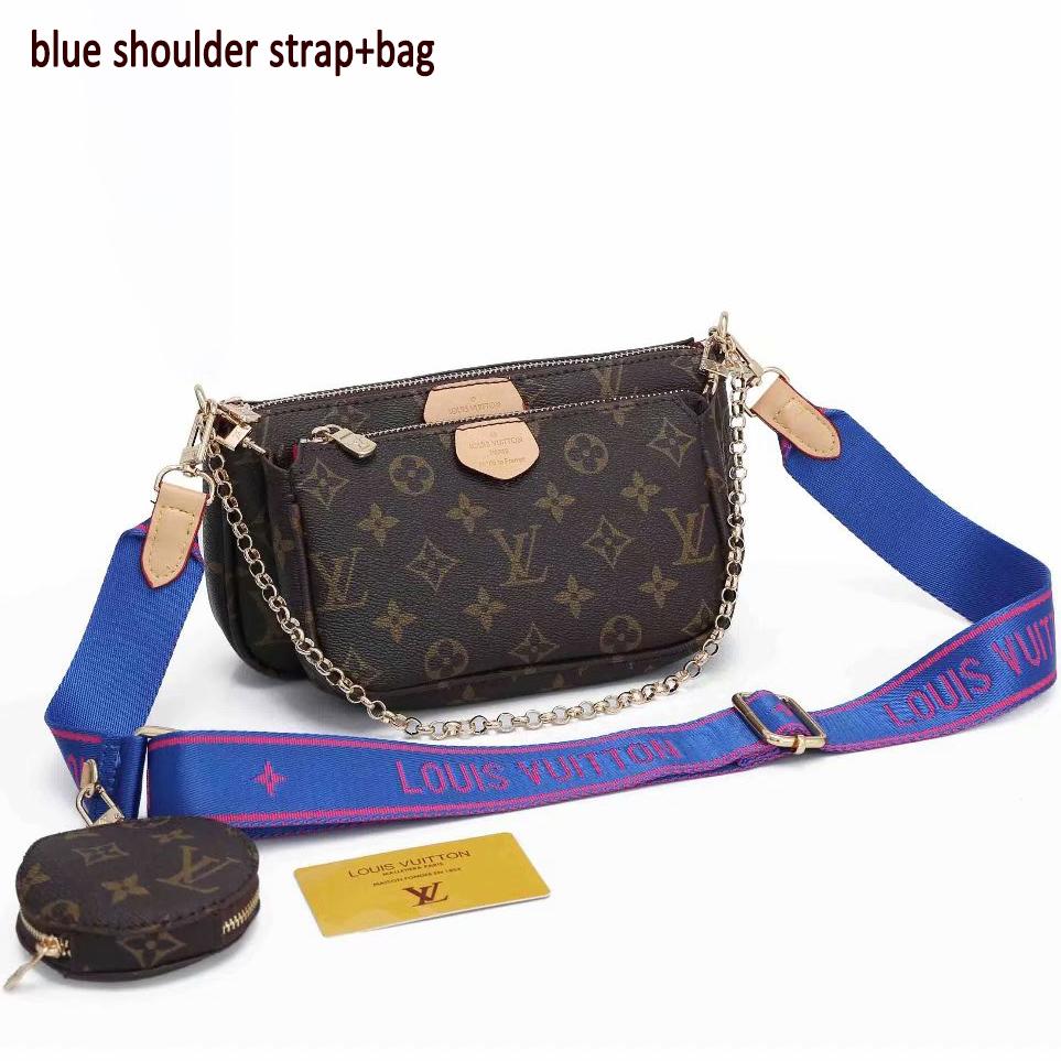 Louis Vuitton LV Hot Sale Three-piece Set Fashion Ladies Coin Purse