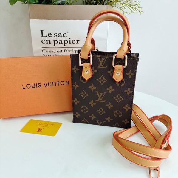 LV Louis Vuitton new printed letter shopping handbag shoulder bag messenger bag