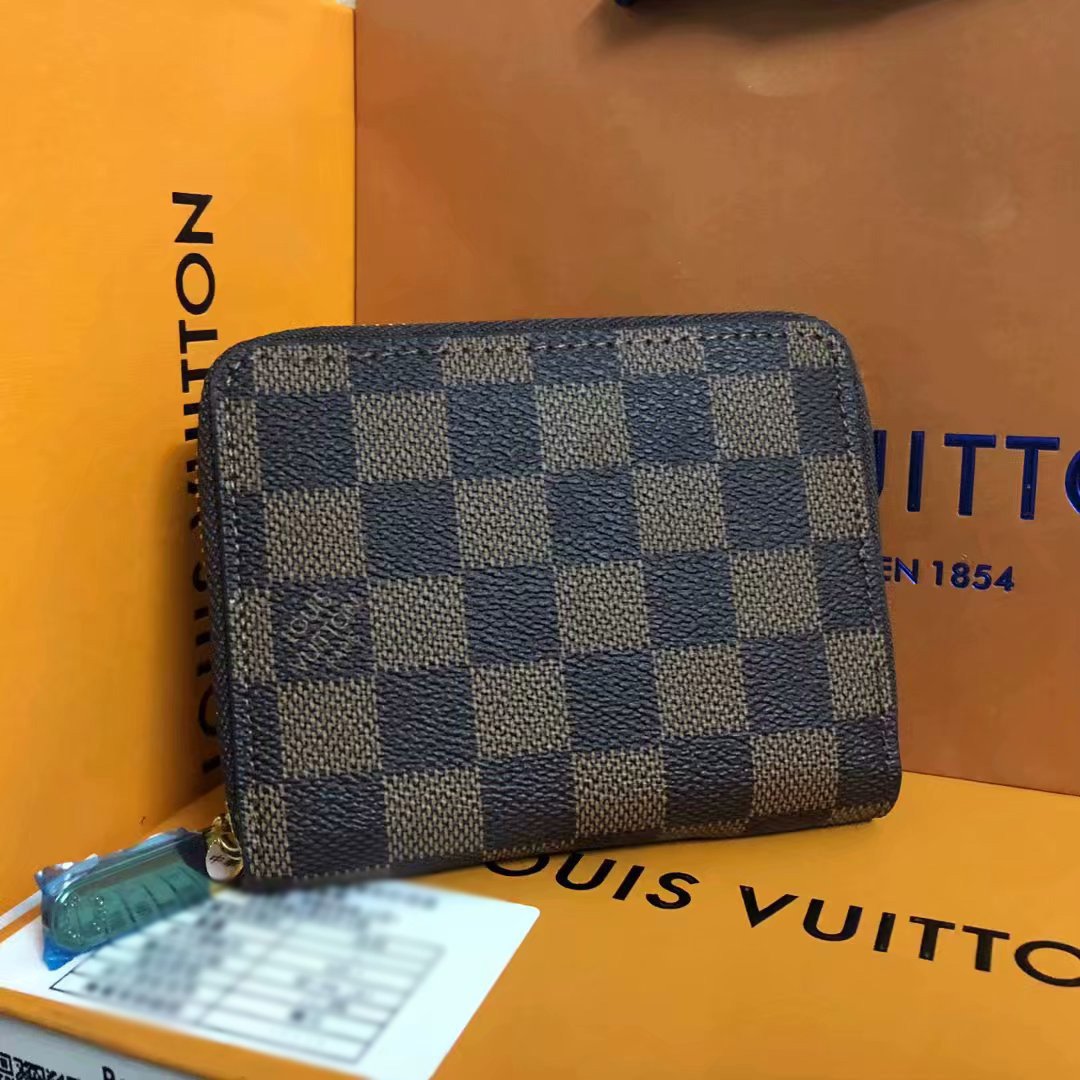 Louis Vuitton LV classic zipper coin purse coin purse fashion men and women multifunctional short wa