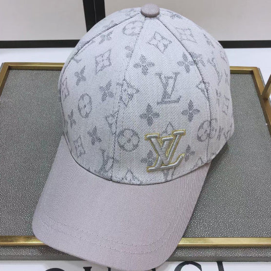 LV Louis Vuitton Letter Print Sunshade Baseball Hat Men's and Women's Sun Hat Wild Street Ca