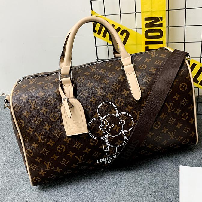 LV Louis Vuitton hot sale large-capacity printed letter handbag luggage bag travel bag