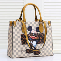 LV Louis vuitton fashion pearl diamond bee more letter print leather chain  handbag shoulder bag crossbody bag