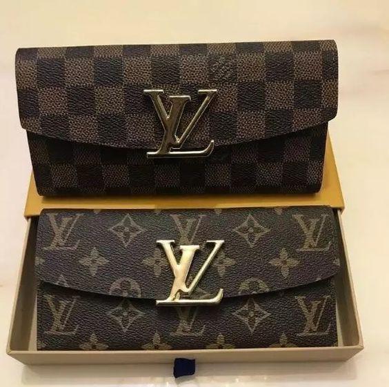 Louis Vuitton Hot Selling Classic Two-piece Suit Men's and Women's Long Wallet Card Case