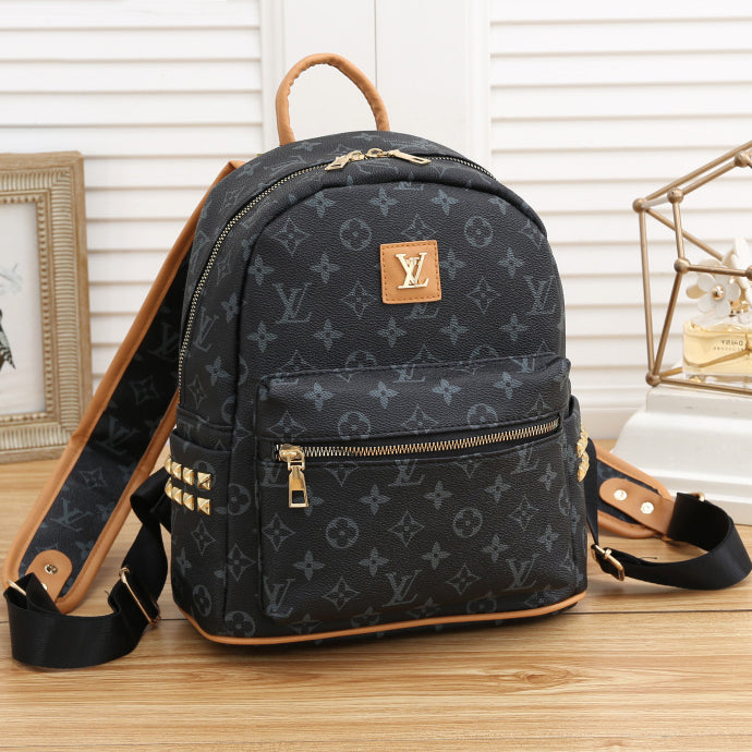 Louis Vuitton Lv New Trend Presbyopia Backpack Super Fire Retro Large Capacity School Bag