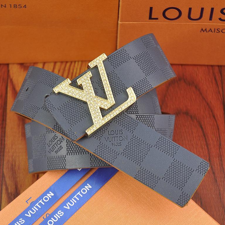 Louis Vuitton LV Men's and Women's Belt Red