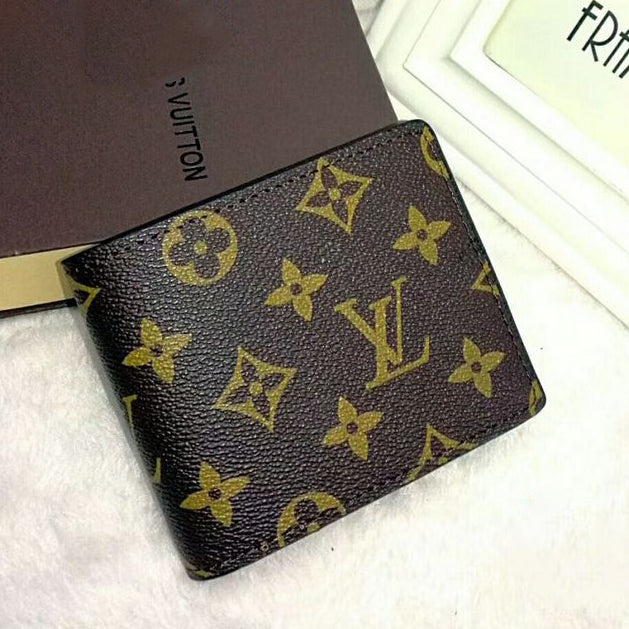 Louis Vuitton Hot Sale Men's and Women's Classic Short Wallet Card Holder