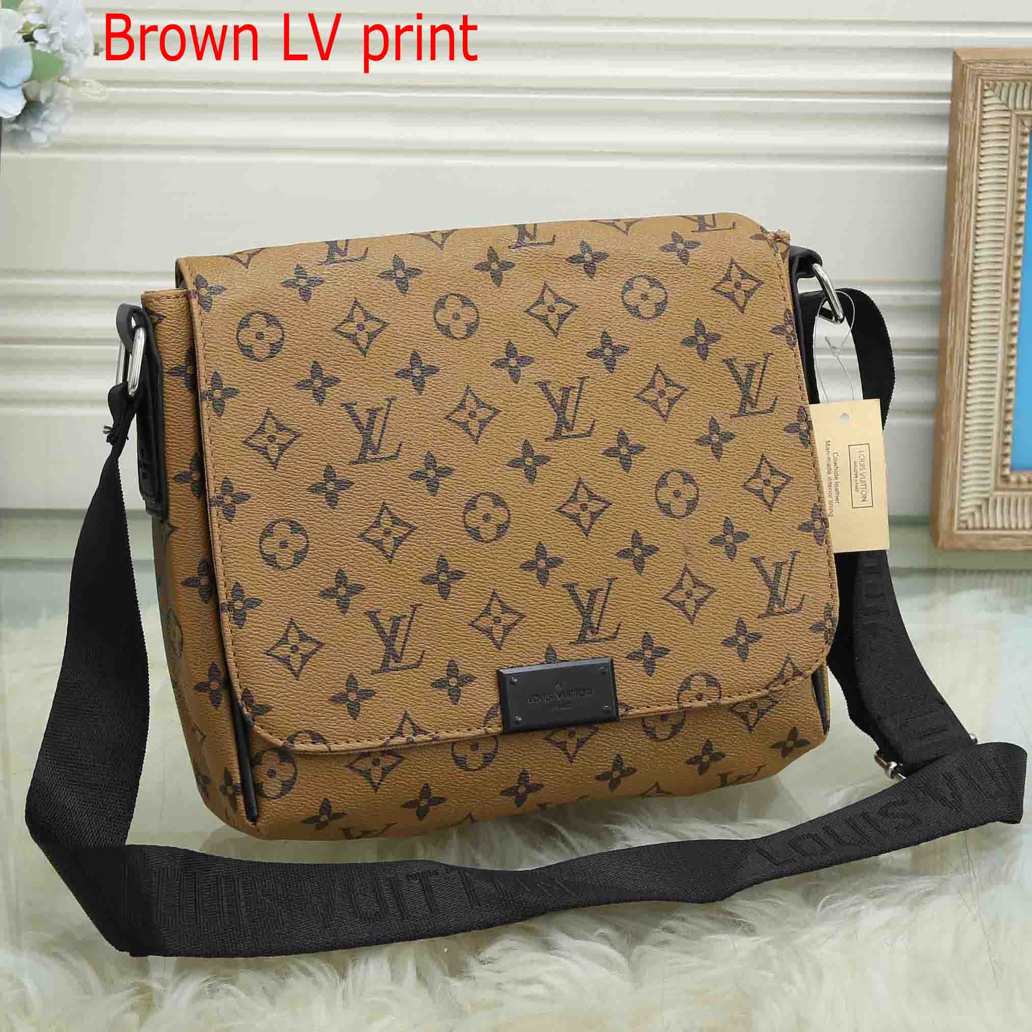 Louis Vuitton Brown, Pattern Print Monogram Utility Bag