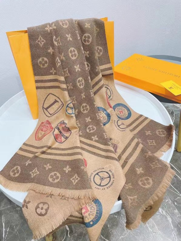 Louis Vuitton LV Women Silk Scarf Shawl Scarf