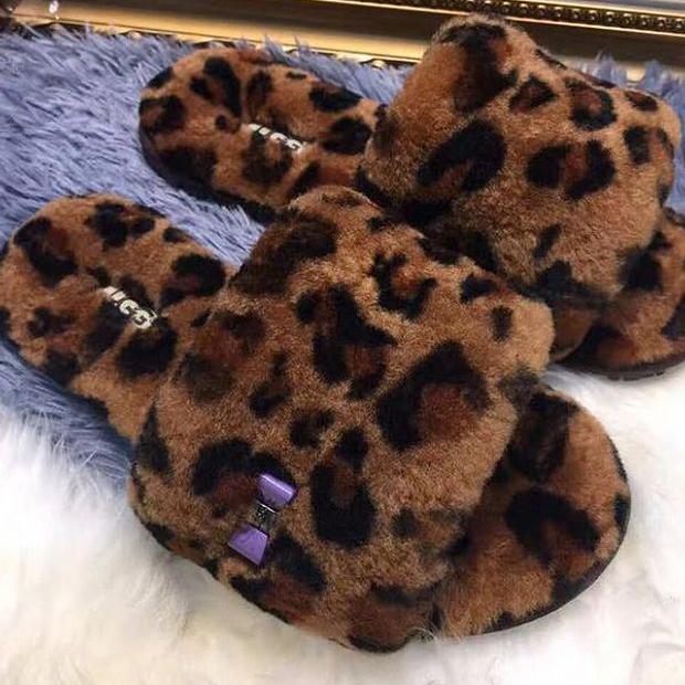 Ugg female leopard slippers Shoes Boots