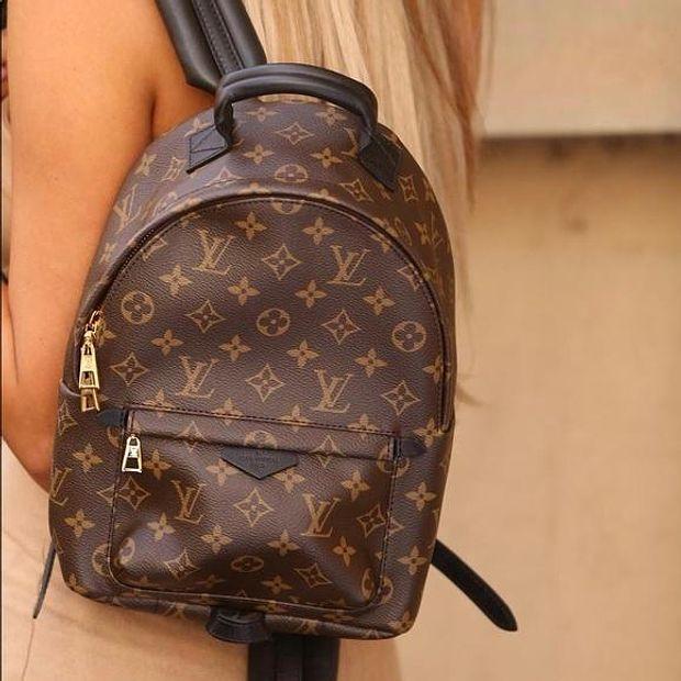 LV Louis Vuitton Women Fashion Daypack School Bag Leather Backpack