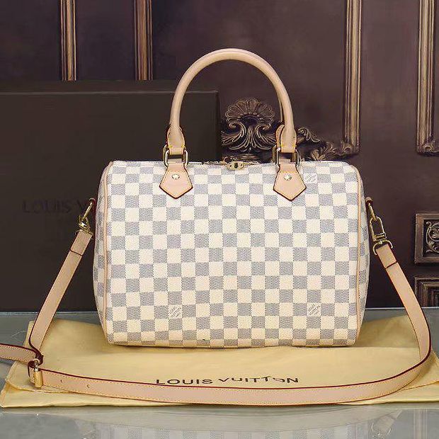 LV Louis Vuitton LV speedy 30 fashion lady zipper one-shoulder