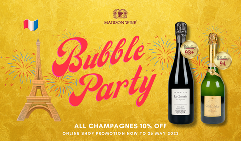 Madison Wine 2023 Bubble party | Summer Champagne 10% off