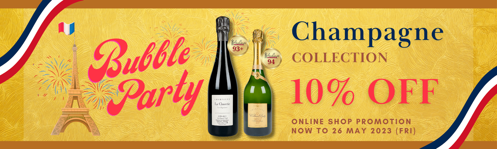 2023 Bubble party | Champagne 10% off