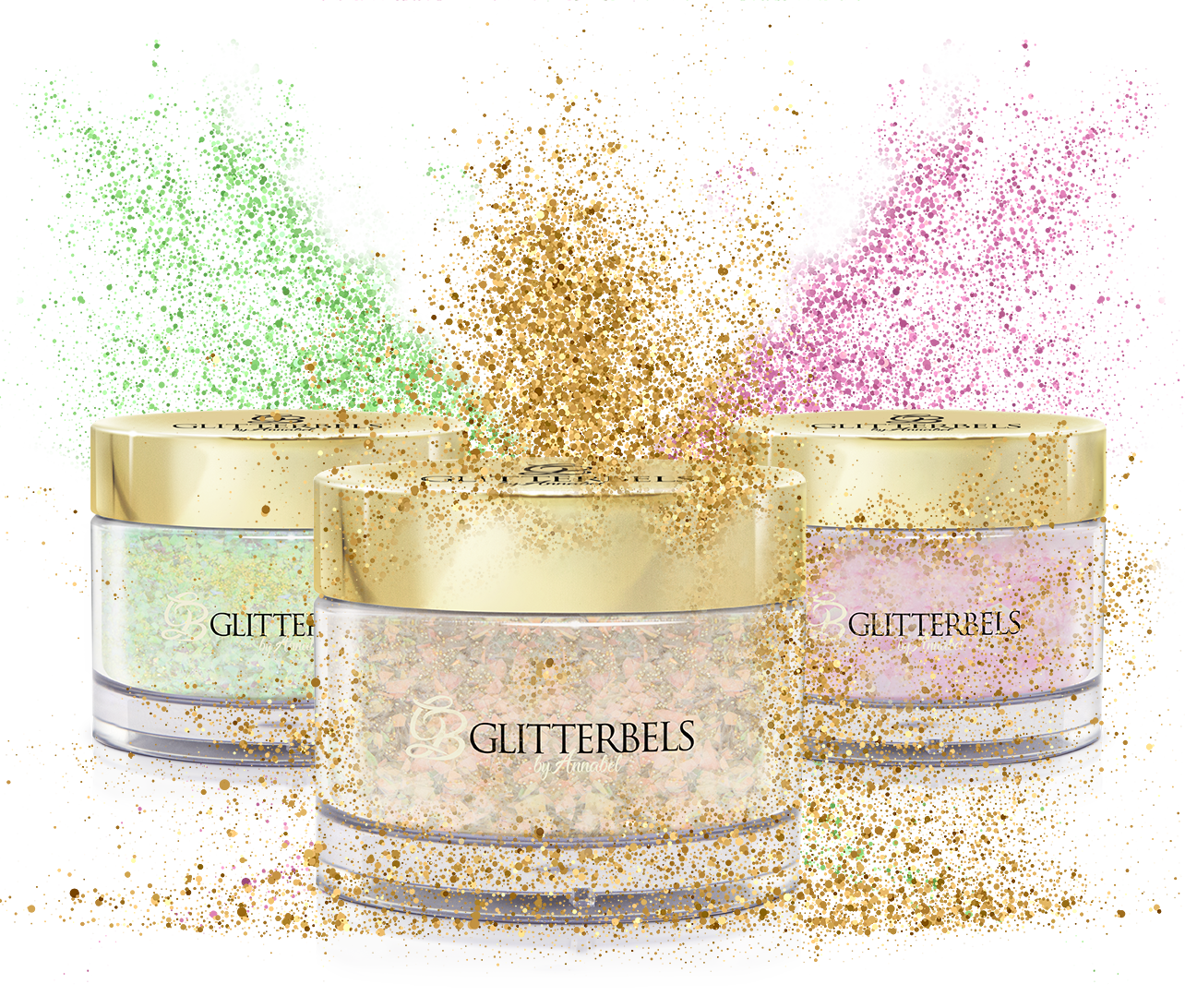 Gelcrylic Powder Glitter Mix