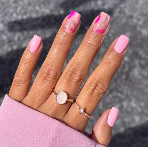 French Pink Nails - Etsy