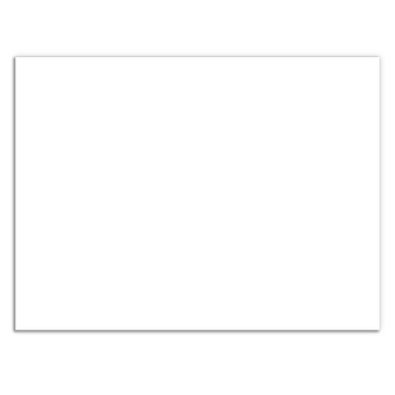 A large plain white rectangular unprinted plain metal panel