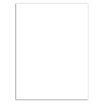 A large plain white portrait rectangular unprinted plain metal panel