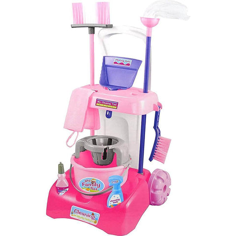 Kids Cleaning Trolley Play Set