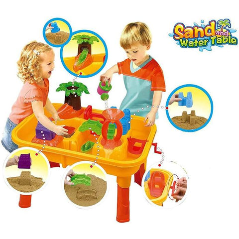 The Magic Toy Shop Sand and Water Table with Water Mill