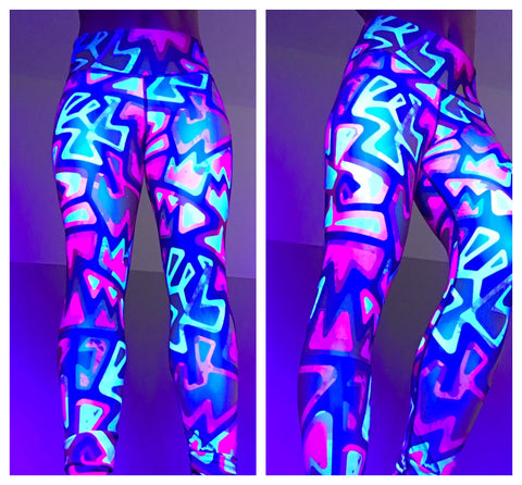 Best Leggings For Glowing Under UV Light @ Clubbercise