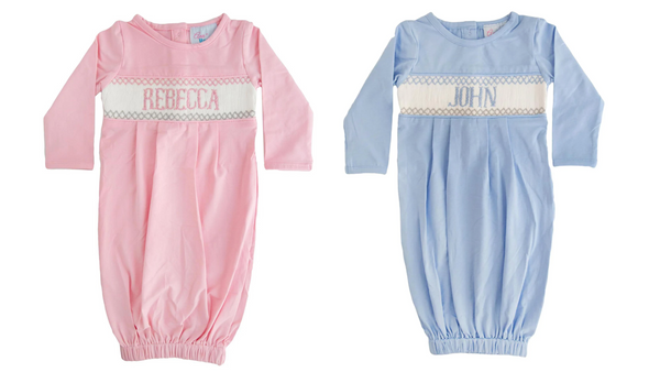 pink and blue newborn outfits for gender reveal