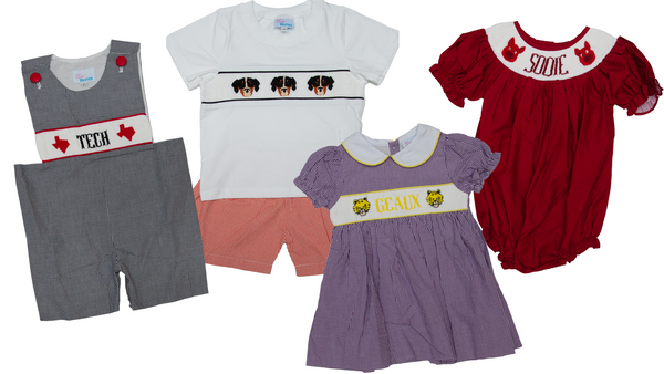 Ann + Reeves Collegiate Smocked Outfits