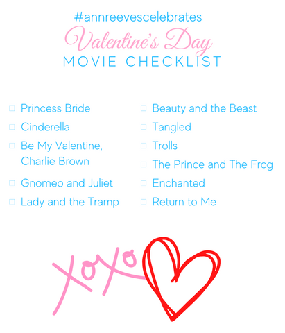 Ann + Reeves Valentine's Day Movie Night List 