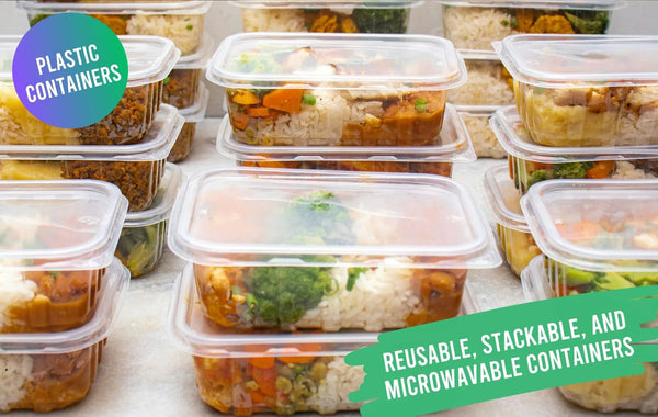 Clear HD Microwavable Plastic Containers