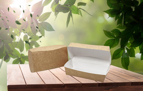 Kraft White Paper Food Box