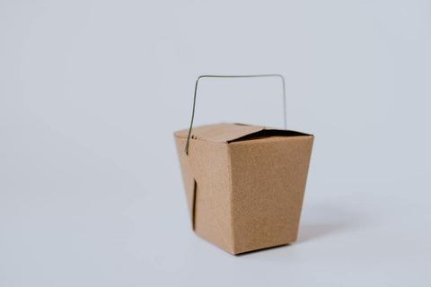 Minimalist design takeaway packaging