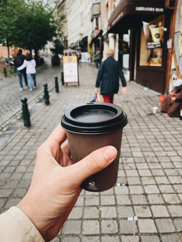 Takeaway coffee up with lid 