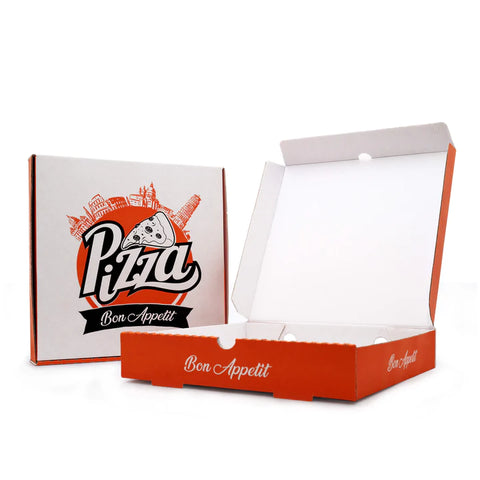 White Cardboard Pizza Box