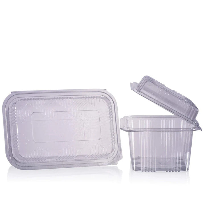 Square Takeaway Salad Container with Hinged Lid