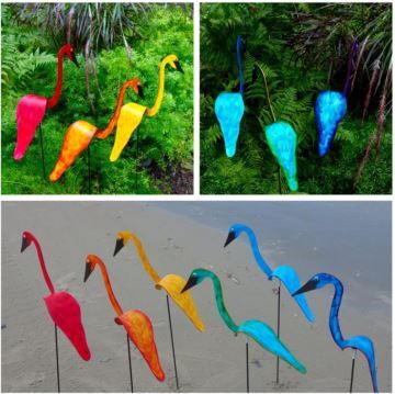 White Flamingo Wind Spinner for Outdoor Yard Art Patio Backyard Decoration KellyKessa Swirl Bird-A Whimsical and Dynamic Bird That Spins with The Slight Garden Breeze,Flamingo Wind Chimes