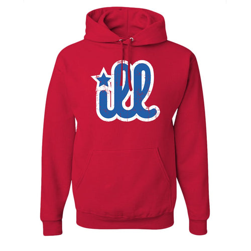 ILL Logo Pullover Hoodie | ILL Logo Maroon Pull Over Hoodie