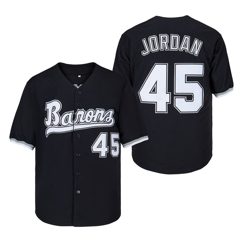 MICHAEL JORDAN Autographed Birmingham Barons #45 Baseball Jersey UDA LE  45/250