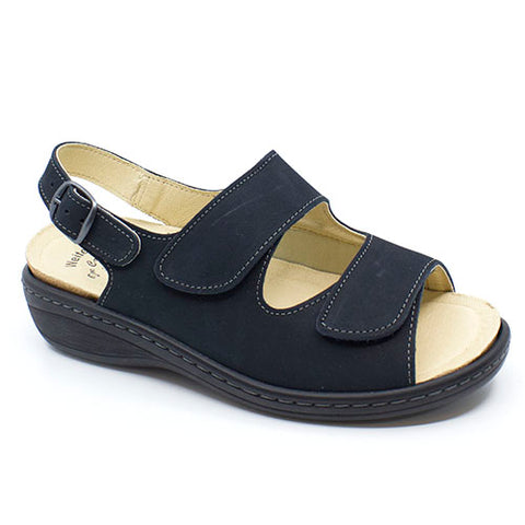 Doc sandaler | Komfortable sandaler i skind velcrolukning – Skolageret