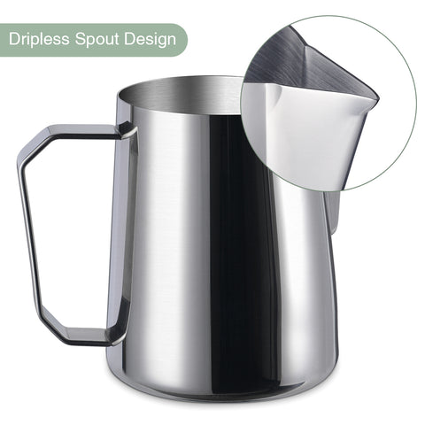 MILK Stainless Steel Frothing Pitcher - Narrow Spout